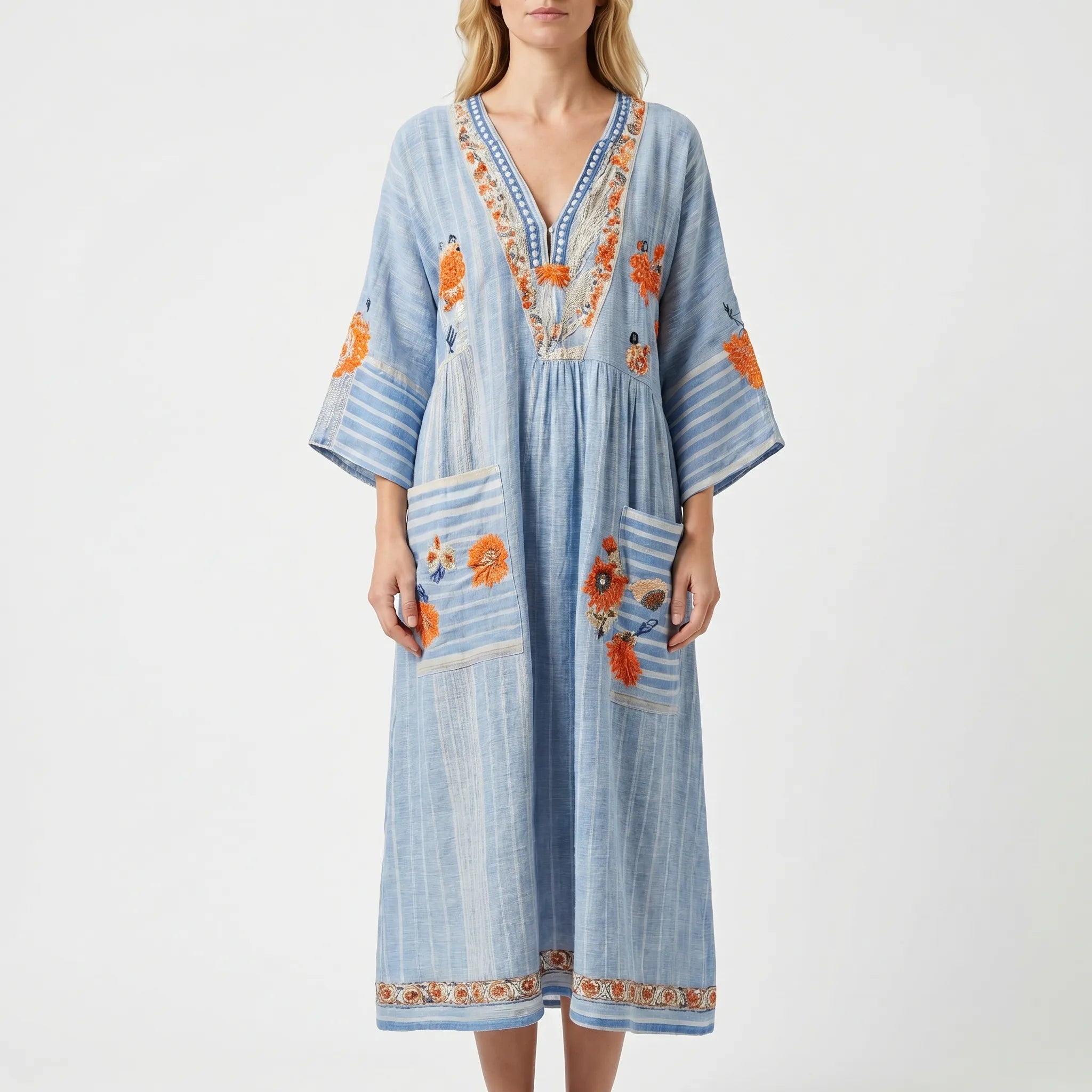 Bohélia - Robe Kaftan Coupe Ample