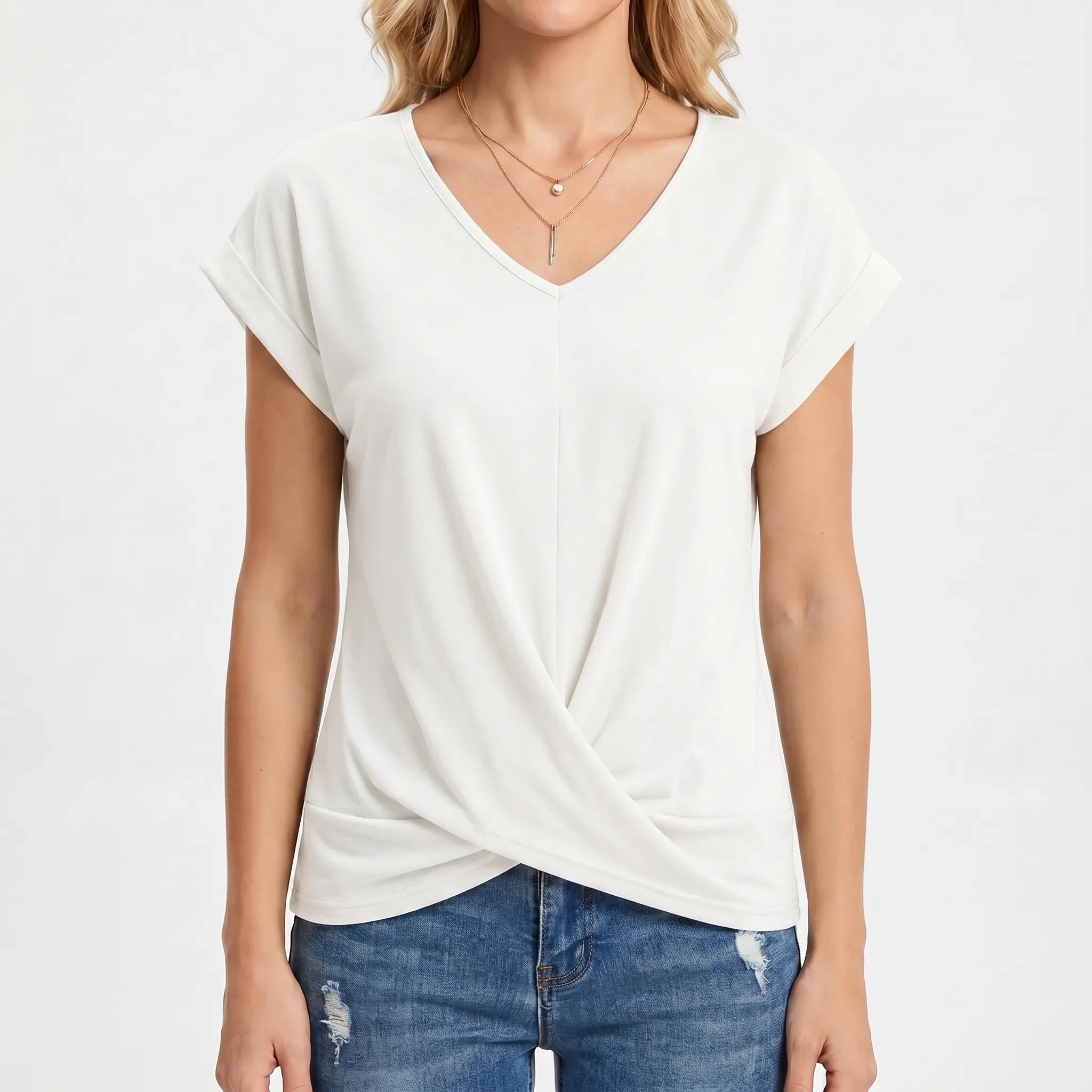 Célura - T-Shirt À Col En V
