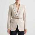 Cintria - Blazer Ajusté Avec Ceinture