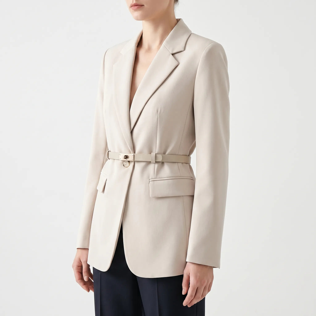 Cintria - Blazer Ajusté Avec Ceinture