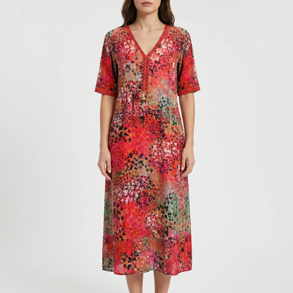 Floriana - Robe D'été Coupe Midi