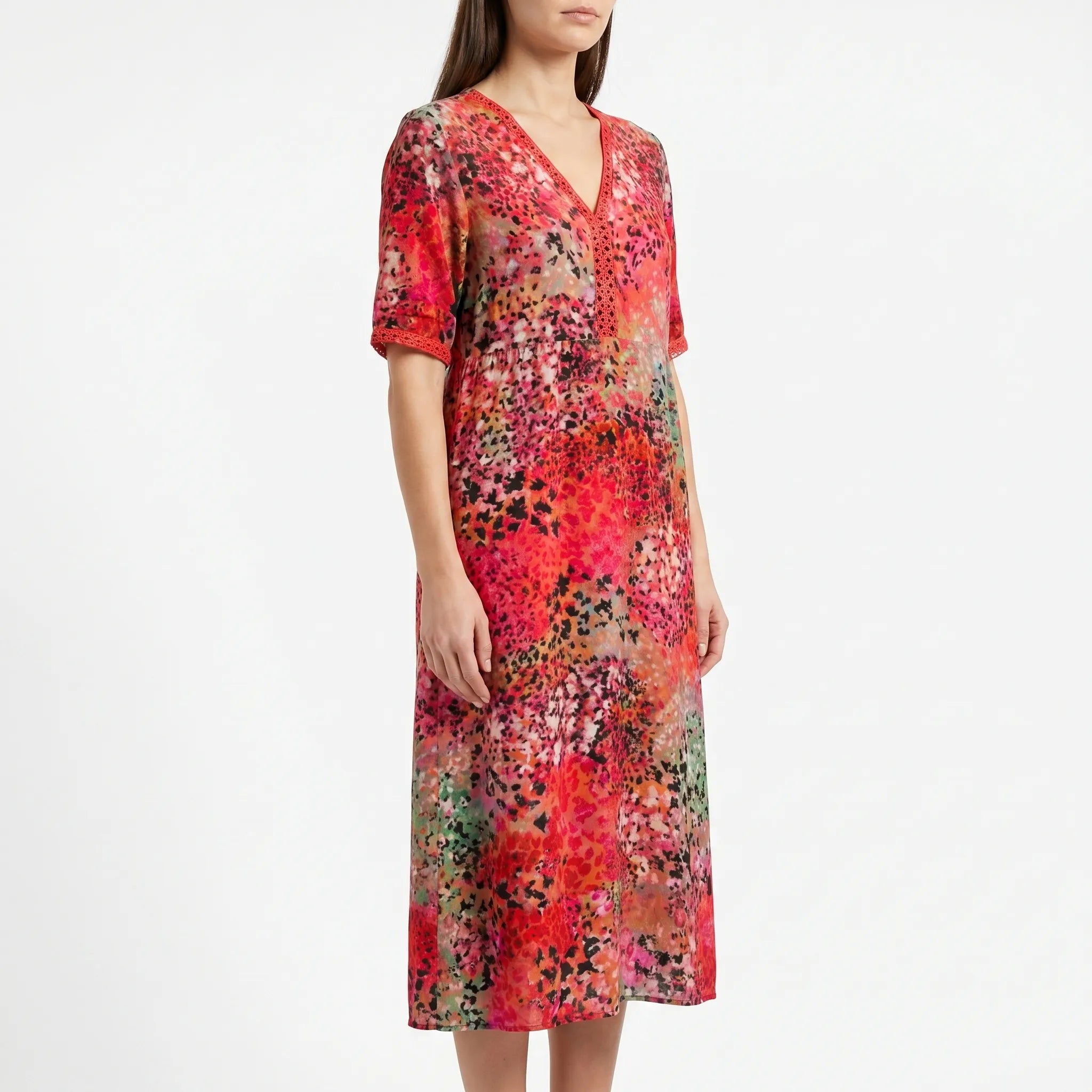 Floriana - Robe D'été Coupe Midi