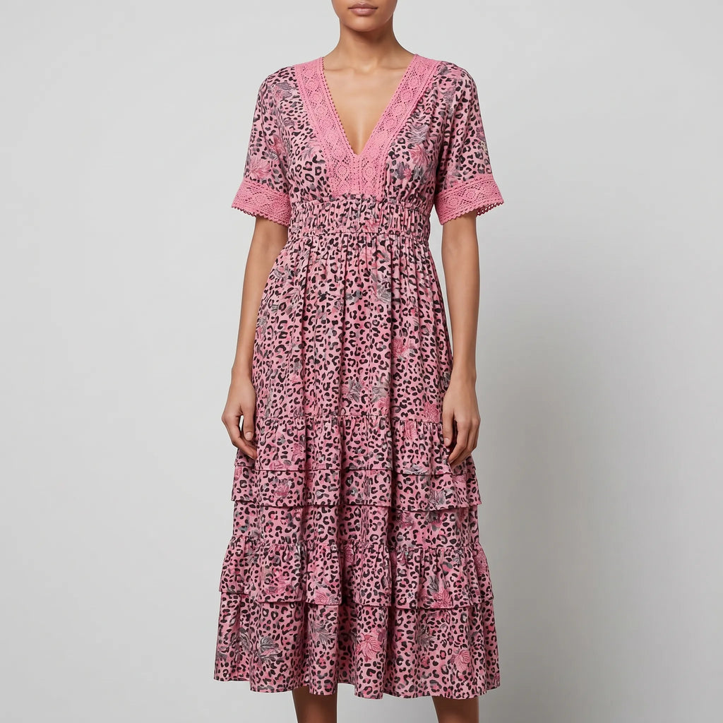 Floriana - Robe D'été Coupe Midi