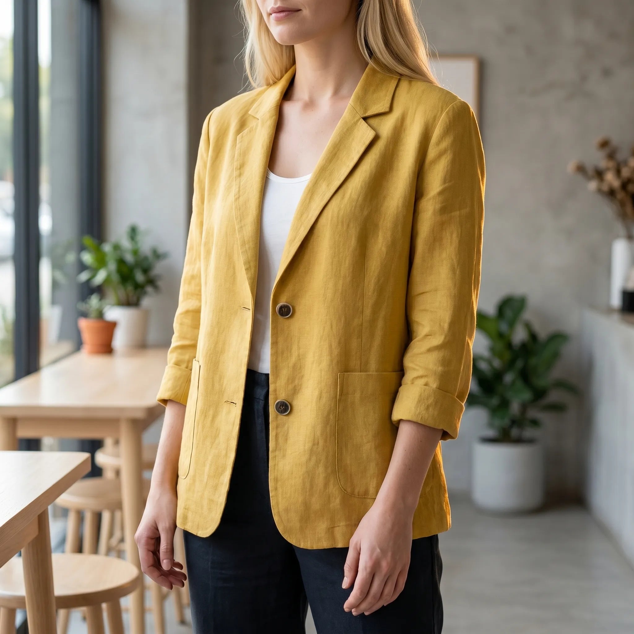Lumira - Blazer Léger À Coupe Fluide