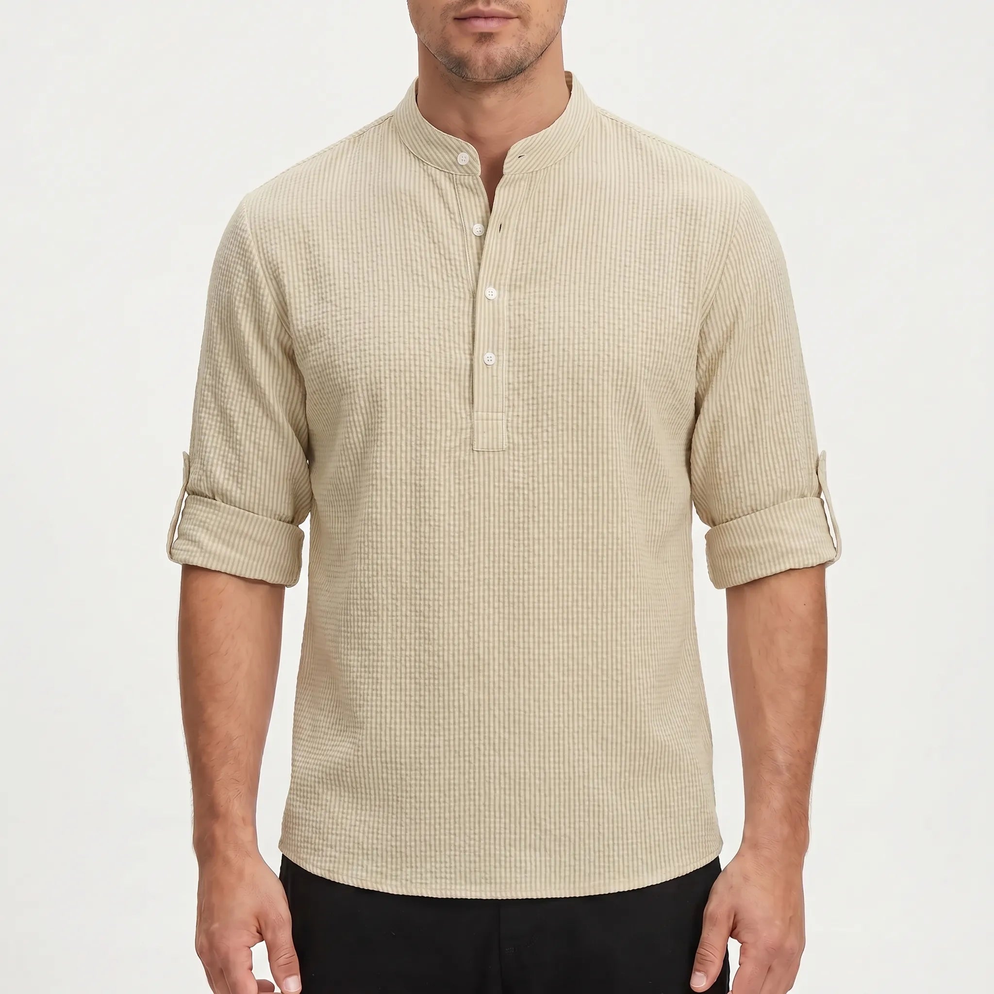 Olaris - Chemise À Col Mao