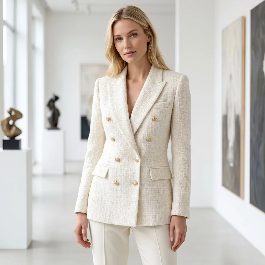 Retrica - Blazer Croisé Texturé