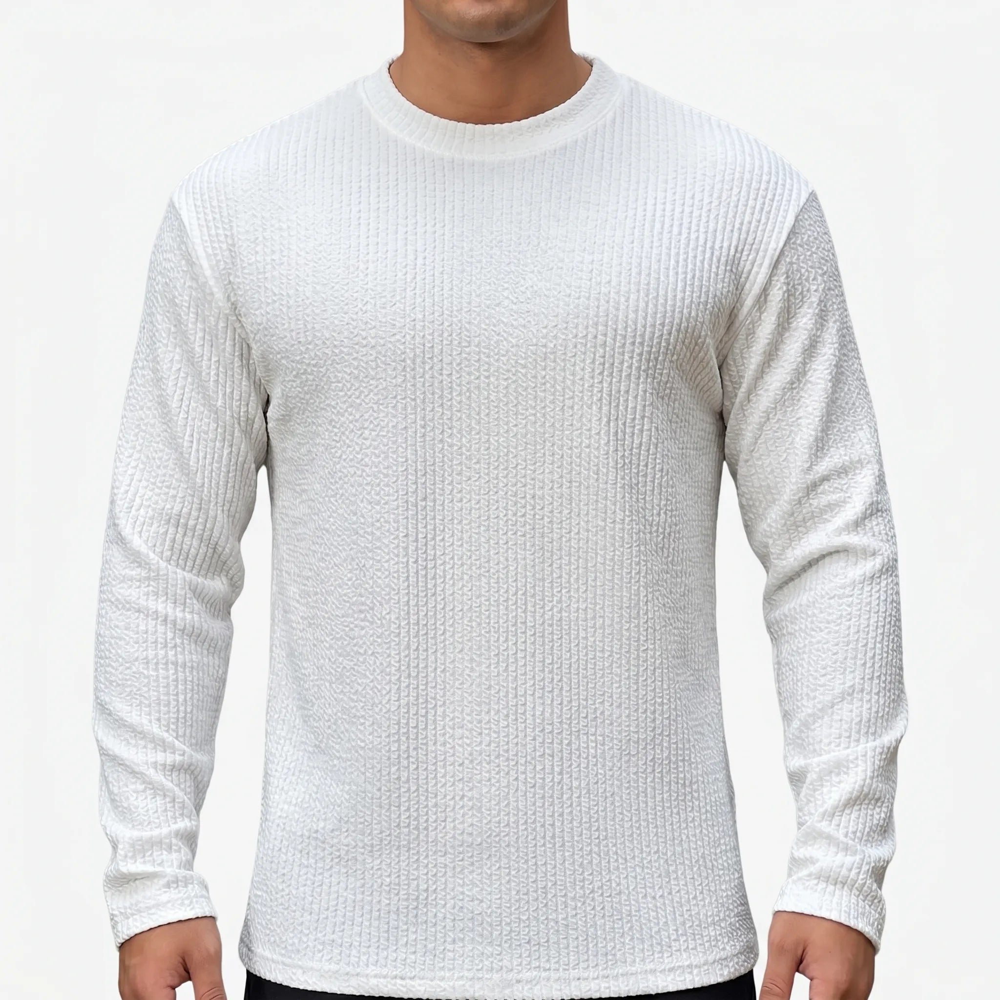 Texturio - T-Shirt Manches Longues Texturé