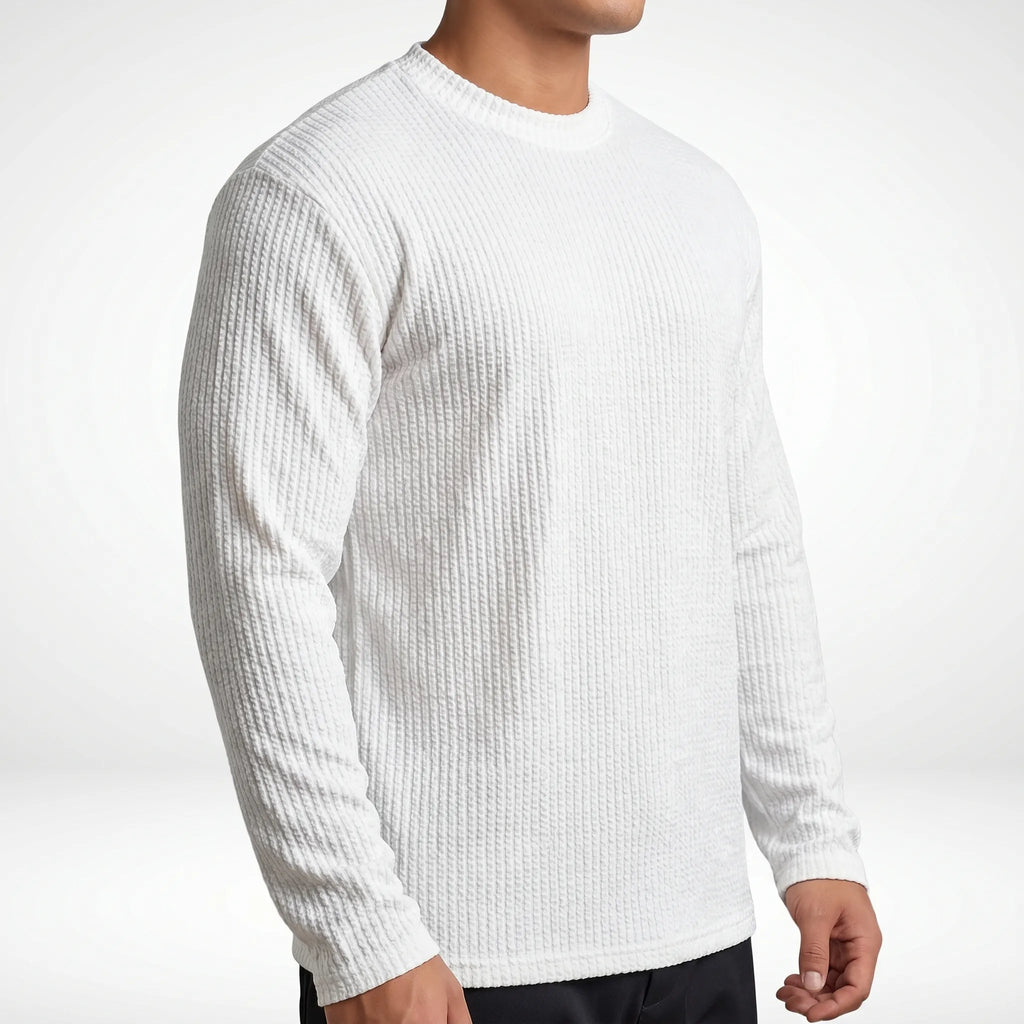 Texturio - T-Shirt Manches Longues Texturé