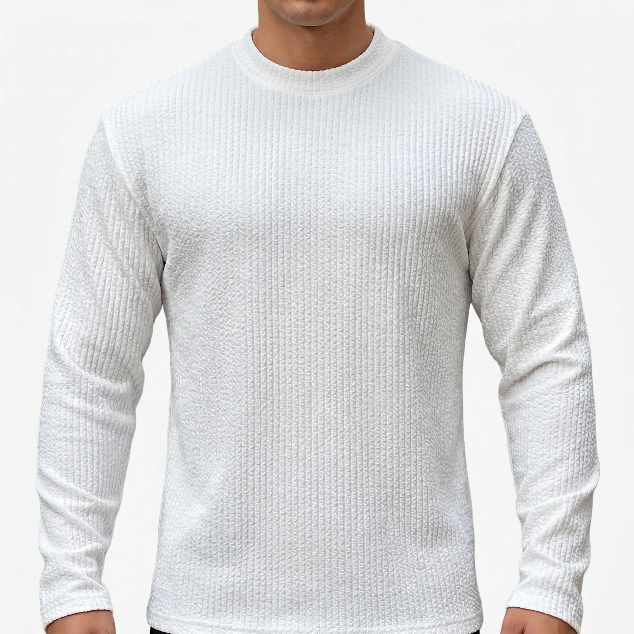 Texturio - T-Shirt Manches Longues Texturé