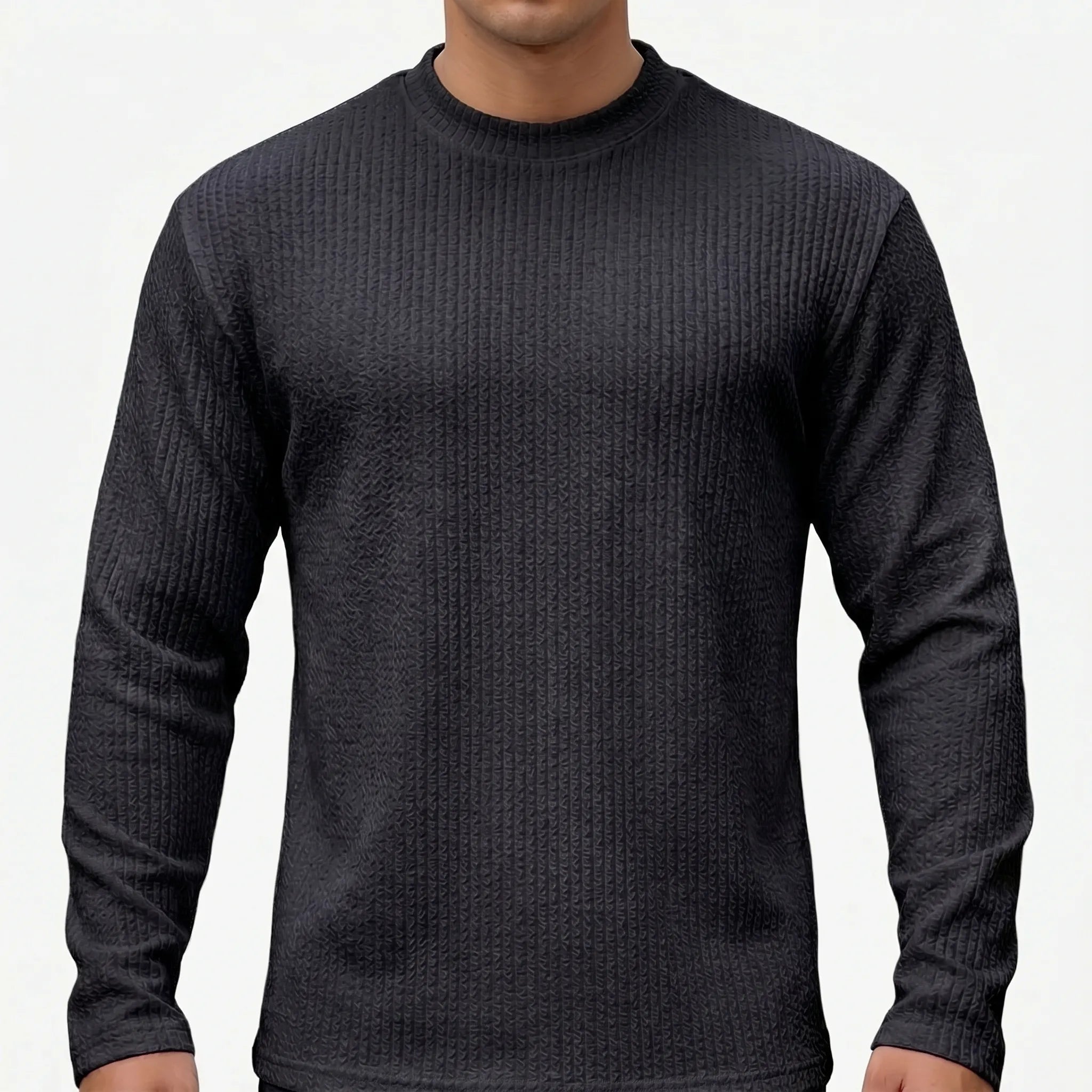 Texturio - T-Shirt Manches Longues Texturé