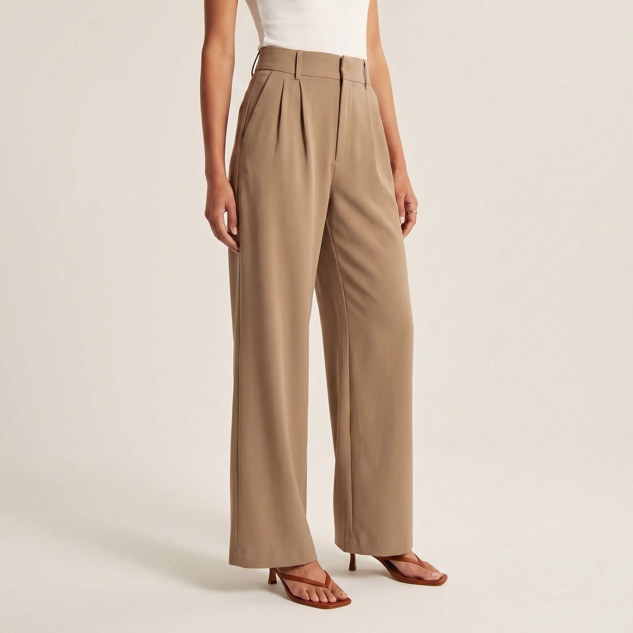 Velora - Pantalon Chino Taille Haute