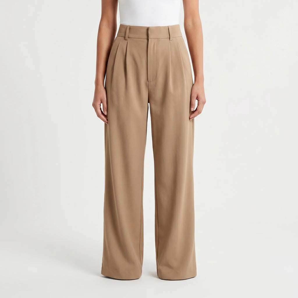 Velora - Pantalon Chino Taille Haute