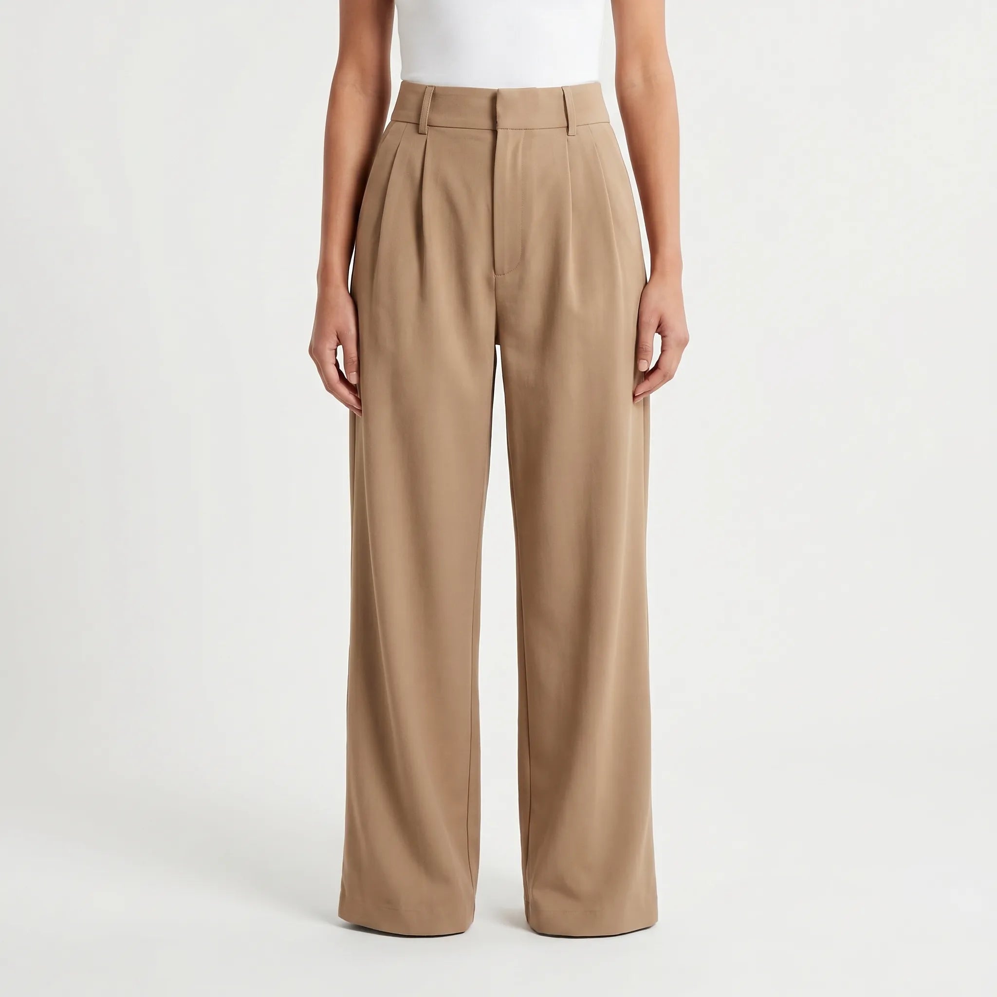 Velora - Pantalon Chino Taille Haute