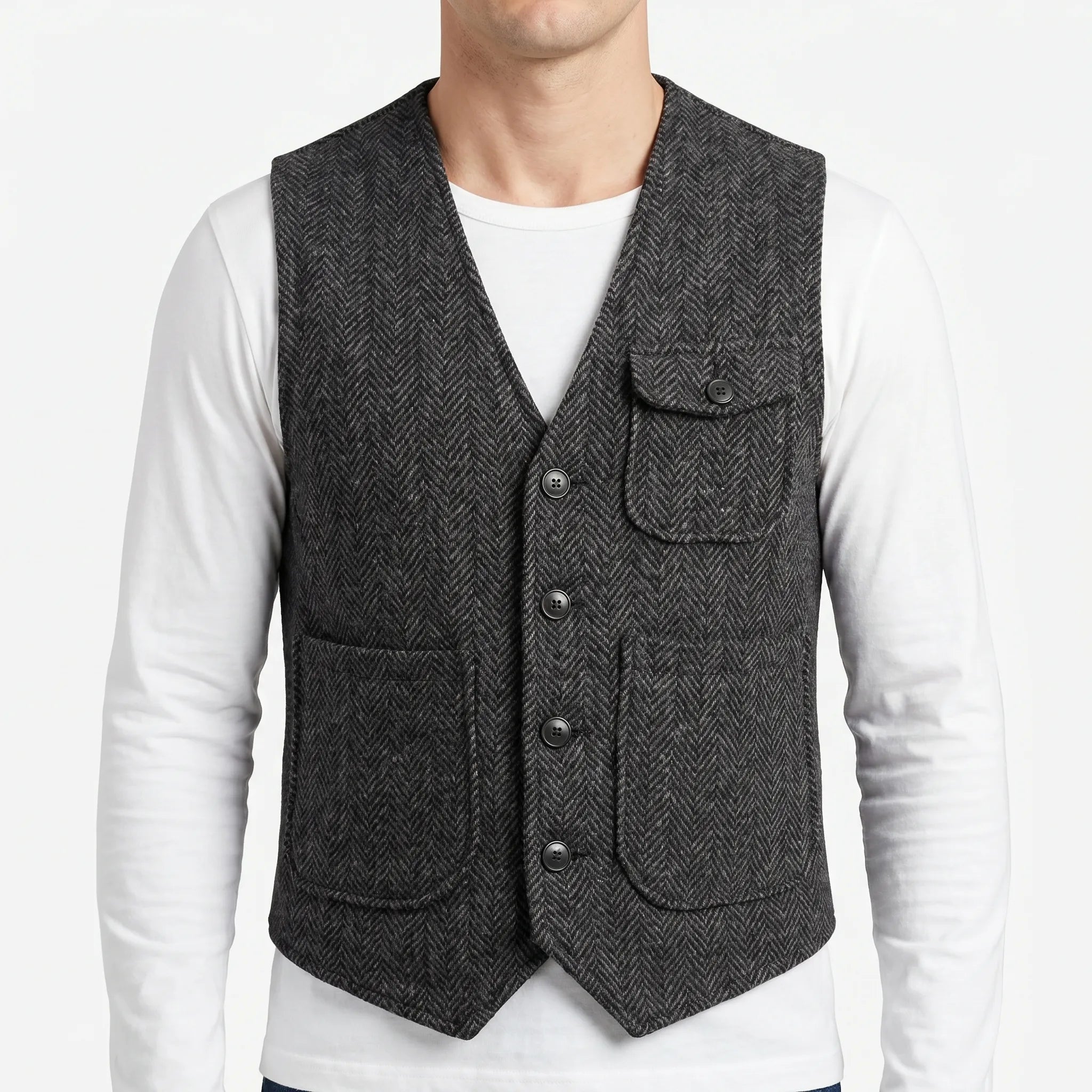 Vestimio - Gilet De Costume Sans Manches